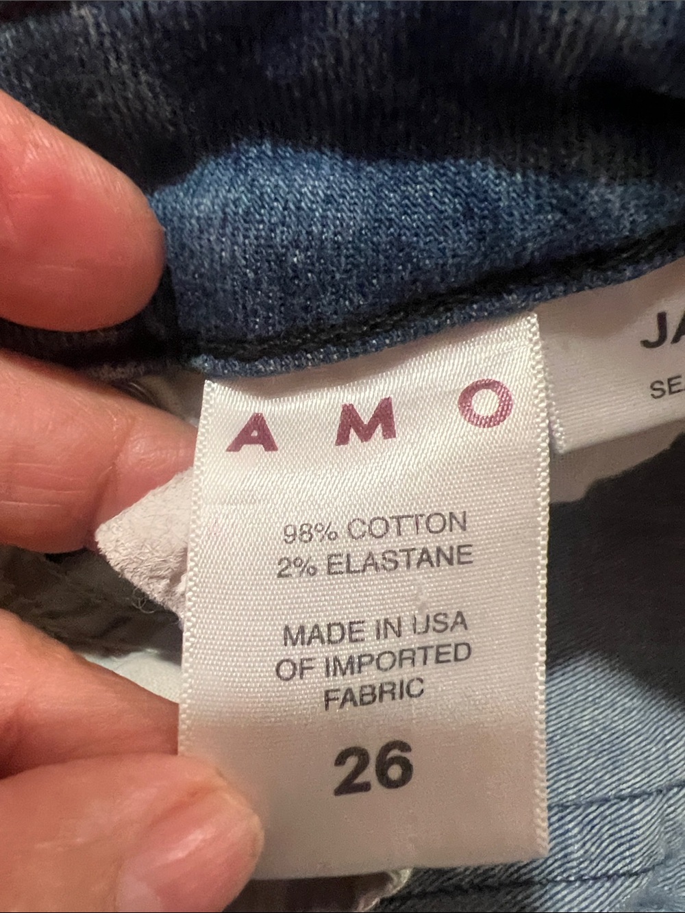 AMO by Anthropology Medium Blue Straight Leg Jeans - Picture 4 of 10